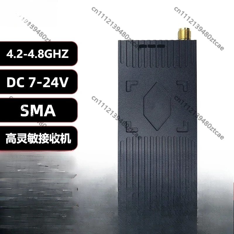 4.5GHz FPV VRX SMA Interface DC7-24V Wide Voltage FPV Drone RF Accessory Follow Local RF Regulatory Rules