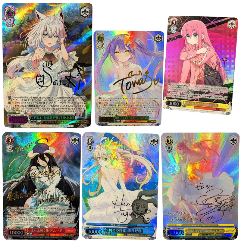 

Goddess Story Foil stamping signature collectible card albedo Kasugano Sora Hatsune Miku Gotoh Hitori Holiday gifts