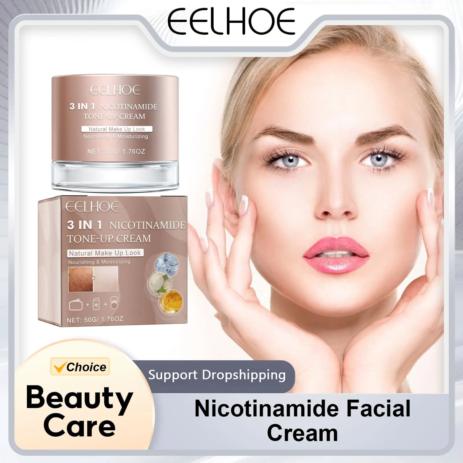 

EELHOE Nicotinamide Facial Cream for Face Remover Melasma Reduce Melanin Brightening Skin Moisturizer Nourishing Skin Care Cream