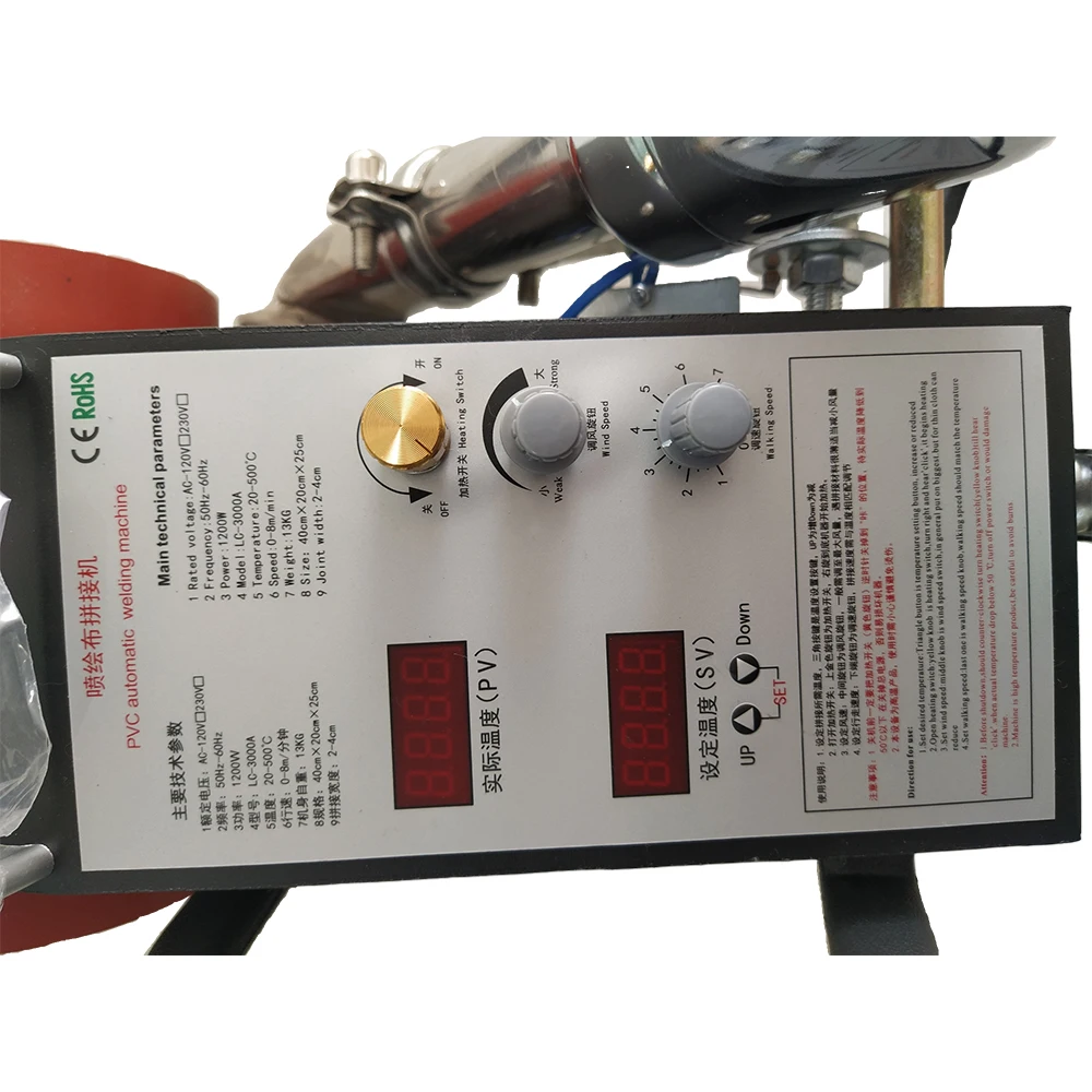 Macchina per sigillare teloni portatile all'ingrosso della fabbrica di saldatori automatici per striscioni in PVC LC3000A per saldatori di plastica Hi-Q