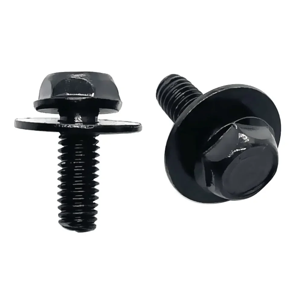 10pcs Car Body Bolts U-nut Clips M6 Engine Cover Undertray Splash Shield Guard Bumper Fender Liner Retainer Fastener Rivet Screw