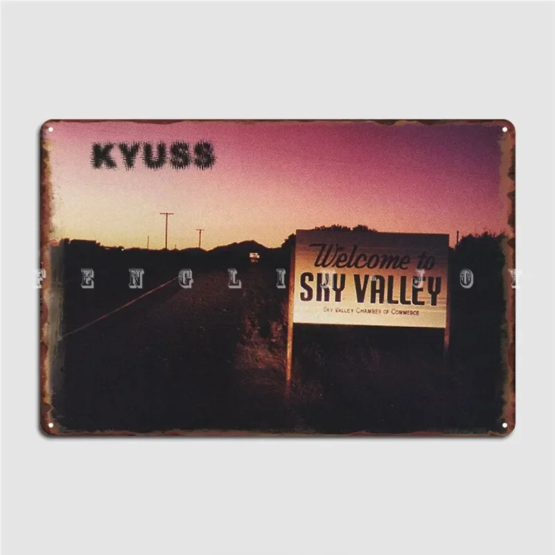 Kyuss Welcome To Sky Valley Metal Sign Wall Cave Club Bar Decoration Garage Decoration Tin Sign Posters