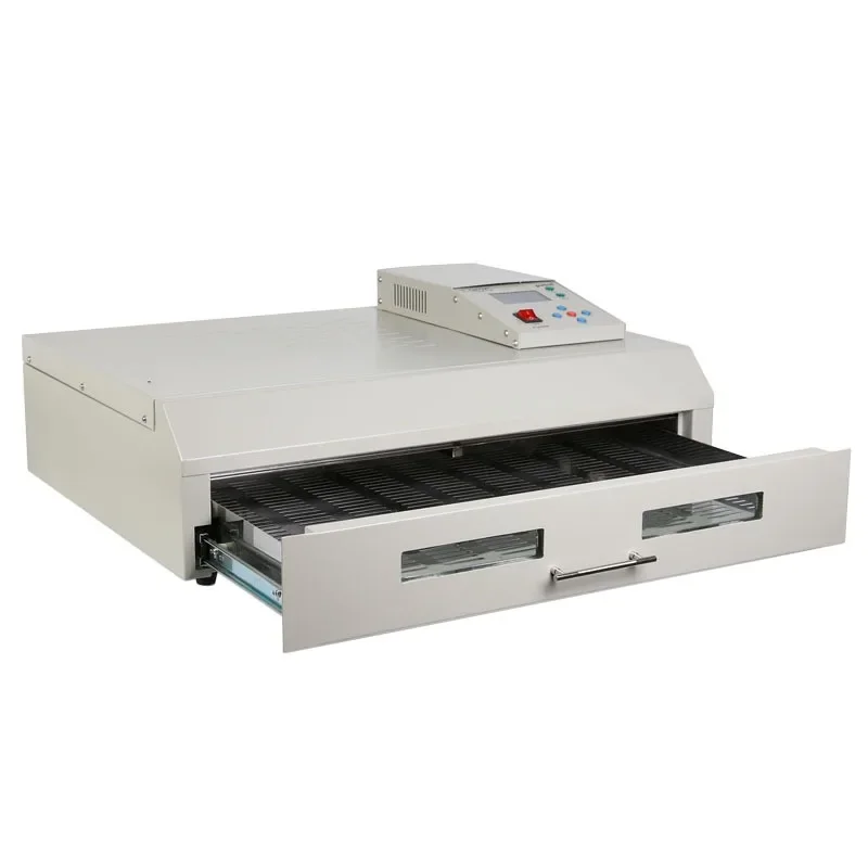 Desktop intelligent infrared pcb patch welder, large area drawer welding furnace