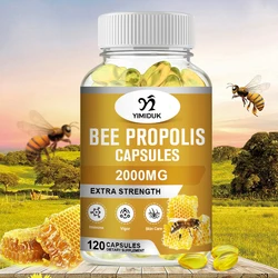 Bee Propolis Capsules Supplement For Healthy Immune System, Digestion Teeth & Gums, Sore Throat Relief Skin Care