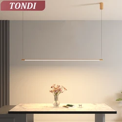 Modern Nordic Simple LED Chandelier For Restaurant Bar Office Strip Designer Interior Lighting Decoration Light Luxury Lamps