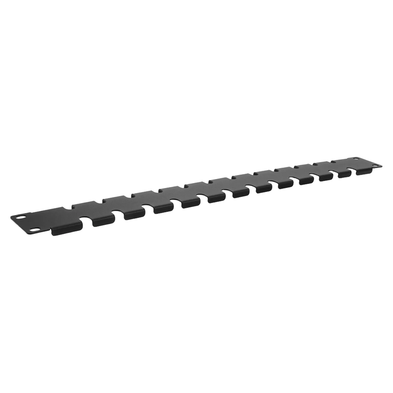 Fishbone Cable Management Bracket 19 Inch Cold Rolled Steel Double-Sided Rack Mount Organizer Panel
