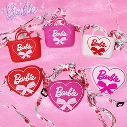 Barbie Kids Crossbody Bag Kawaii Silicone Waterproof Movie Shoulder Bags Kindergarten Stylish Trendy Girls Gifts Lovely Cute