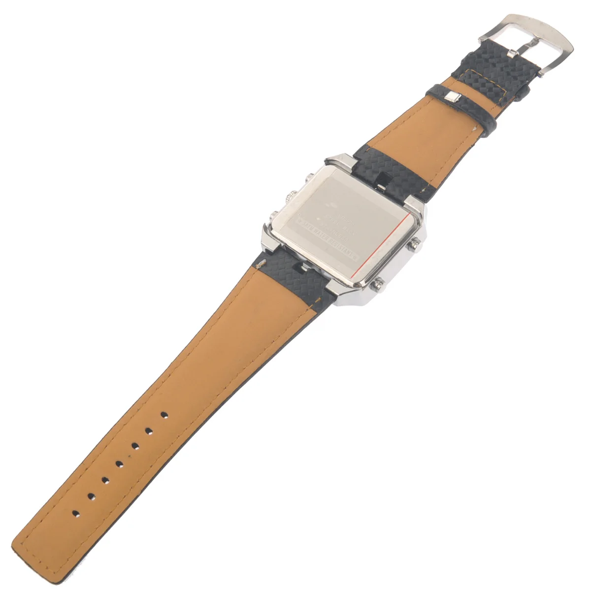 Ad0930 الأبيض المزدوج حركة الكوارتز LED الرجال الرياضة ووتش تاريخ الأسبوع إنذار ساعة توقيت 30 متر للماء بو الفرقة ساعة رجالي #6