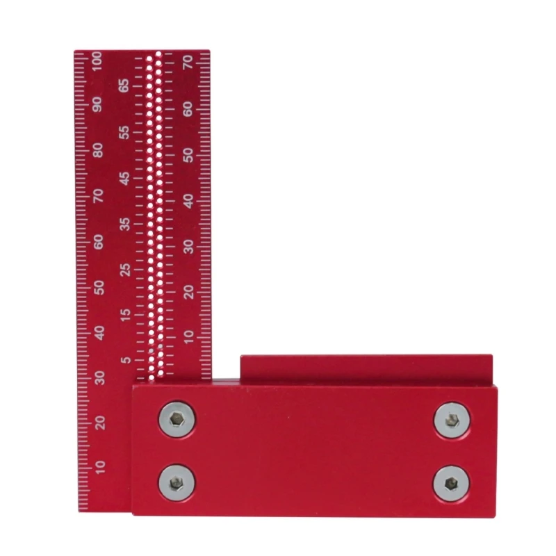 L-shape Ruler Square Scriber Mark Measurement Aluminum Crossed-Calibration Ruler