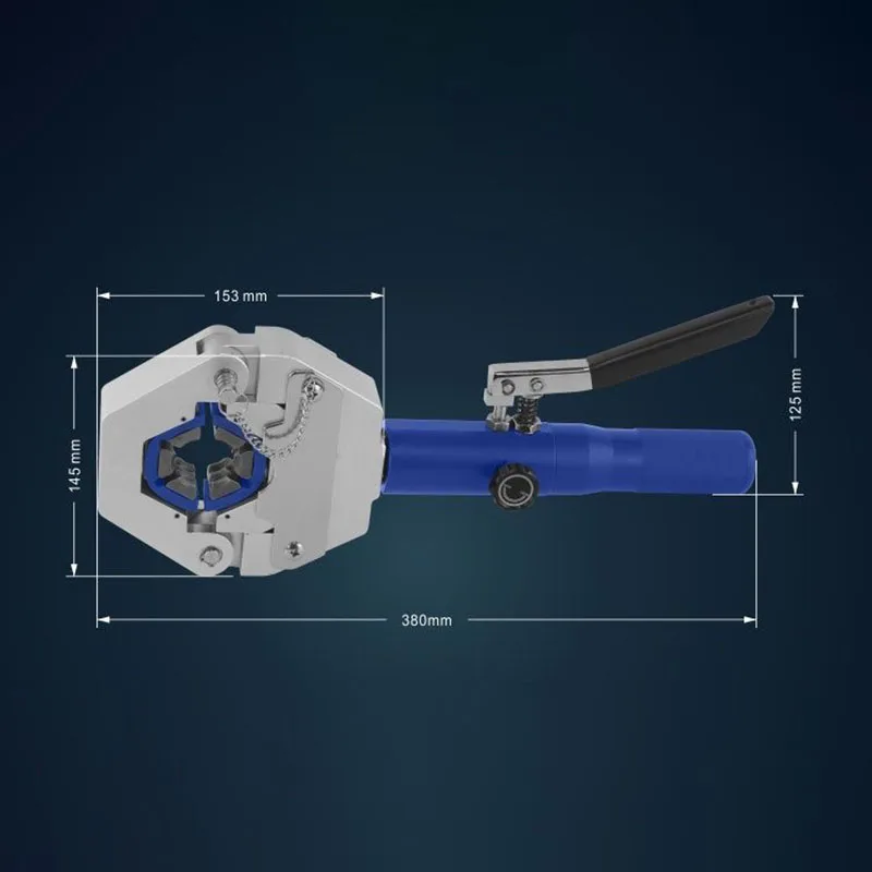 8T Air Conditioning Pipe Crimping Tool Automobile Air Conditioning Pipe Crimping Machine Manual Hydraulic Hose Repair