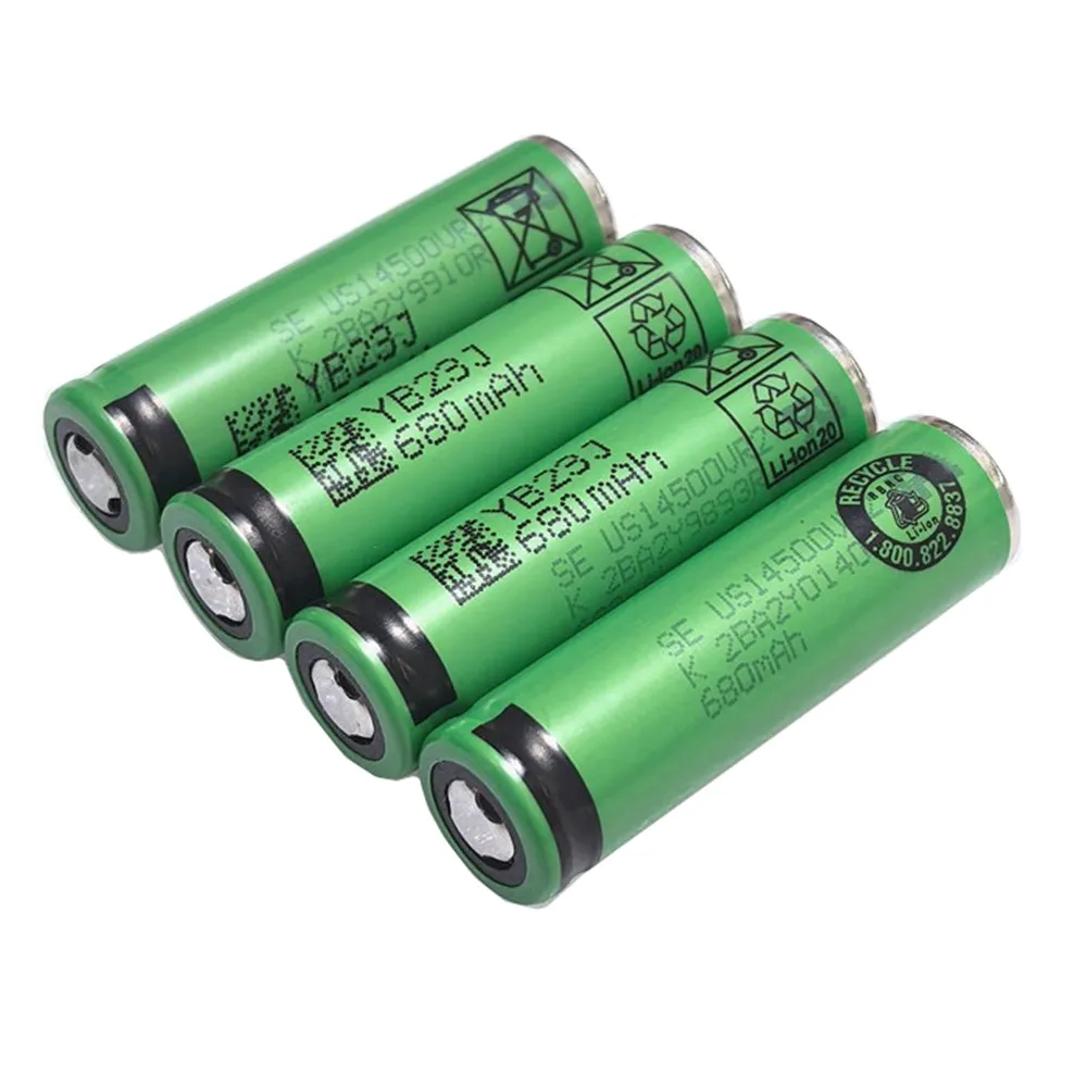 1-10PCS US14500V 3.7V 680mAh Rechargeable Li-ion Battery for Philips Braun Shaver Flashlight/Remote Control/Toy Point Headlight
