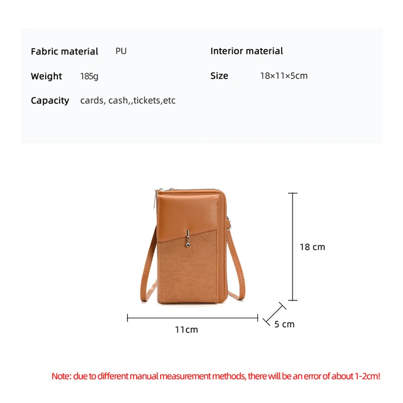 2024 New Pendant Mobile Phone Bag Women\'s Crossbody High-end Mobile Phone Bag Fashion Versatile Lightweight Zipper Shoulder