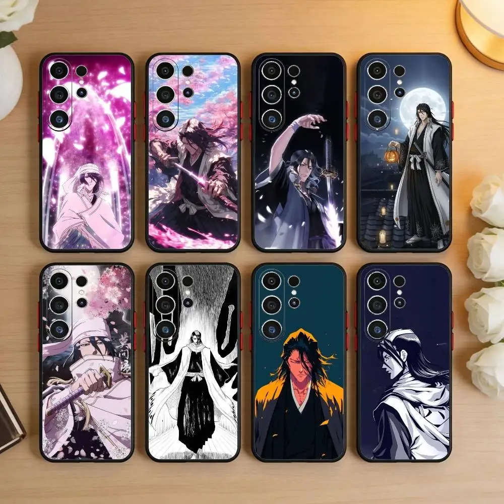 

B-Bleach Anime K-Kuchiki Phone Case For Samsung S26,S25,S24,S23,S22,S21,S20,Plus,Fe,Lite,Others Black Cover
