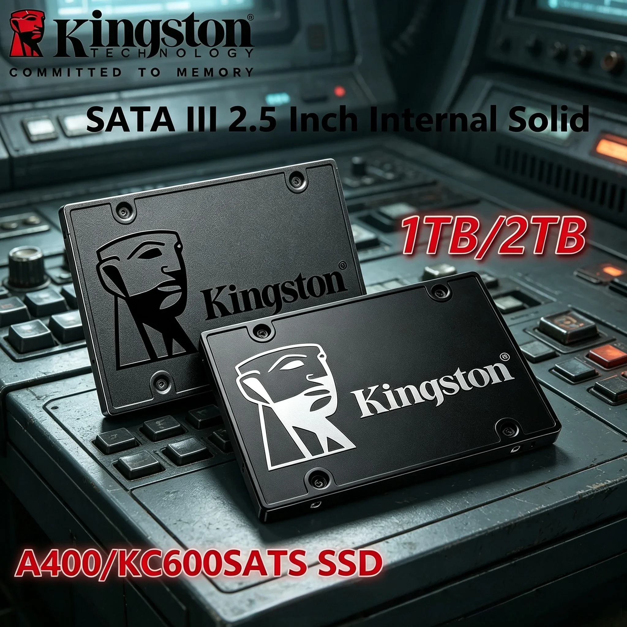 Kingston SSD KC600 A400 120GB 240GB 480GB 960GB 256GB 512GB 1TB 2TB SATA III 2.5 Internal Solid State Drive HDD Hard Disk HD SSD