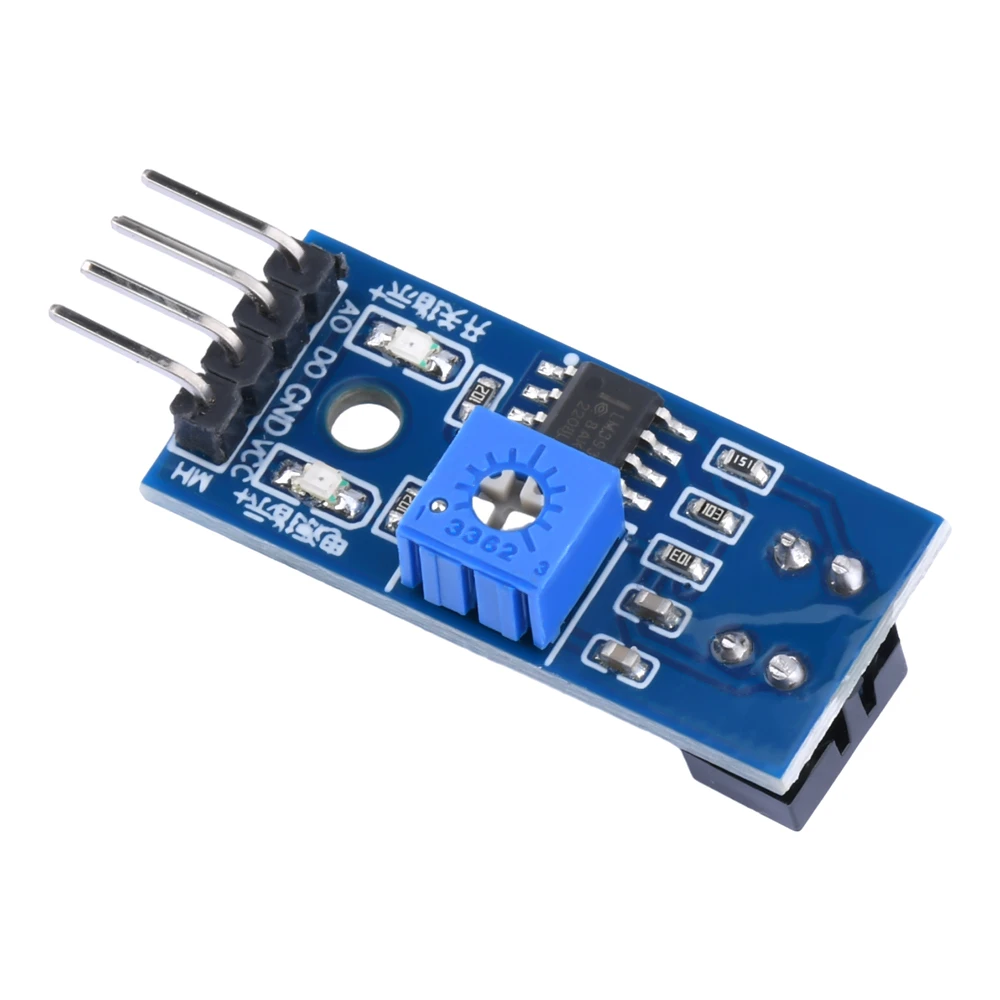 1Pcs TCRT5000 Infrared Reflective IR Photoelectric Switch Barrier Line Track Sensor Module 4Pin Blue For Arduino