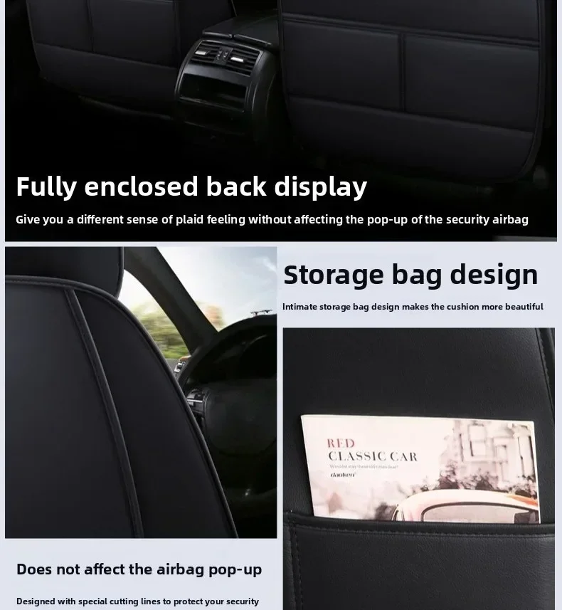 For Acura car seat covers are fully wrapped in PU leather with breathable ice silk splicing, suitable for all seasons