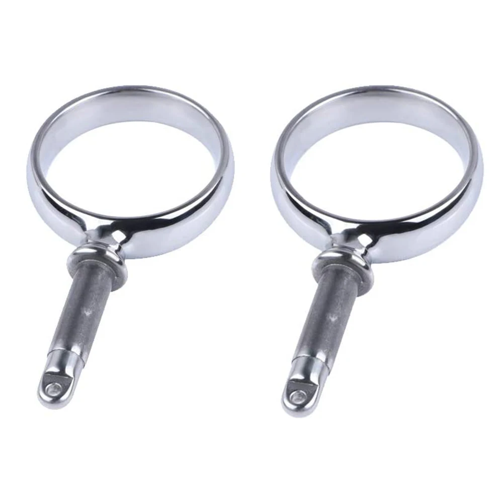 2pcs Stainless Steel Ring Oar Bracket Propeller Base Socket Side Mount for Boat Yacht Marine Hardware Accessories