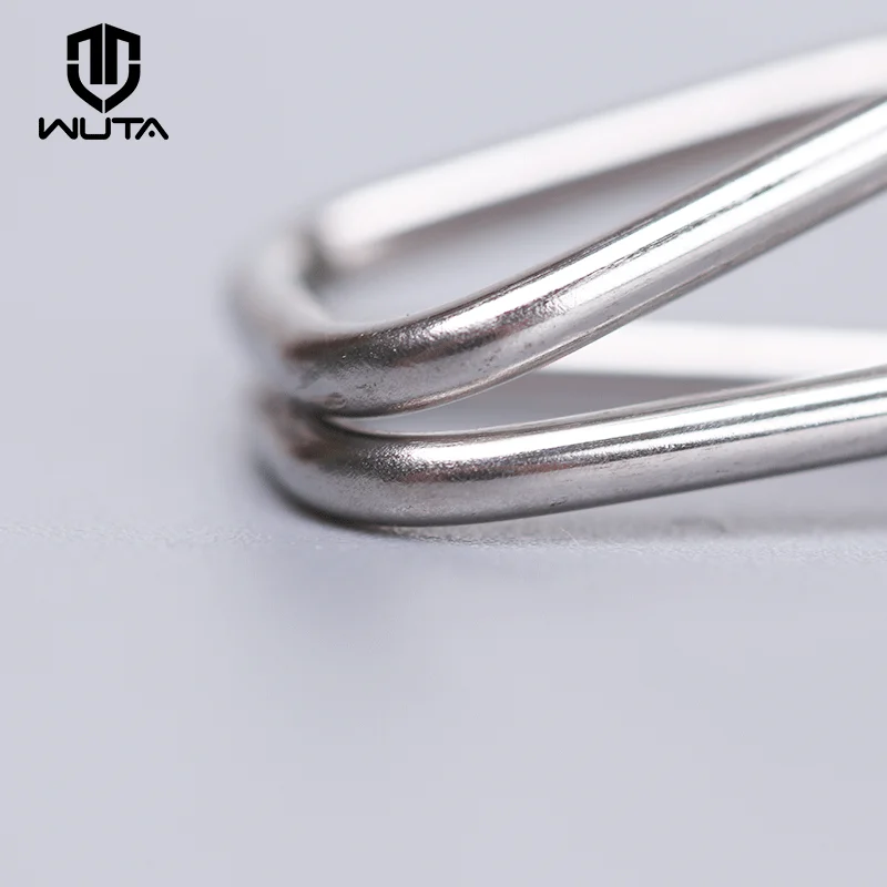 WUTA 20 pcs Hot Stainless Steel Metal Spring Clips for Leather craft Tools Silver Ticket Clip Clothes Hanging Pegs Clips Clamps