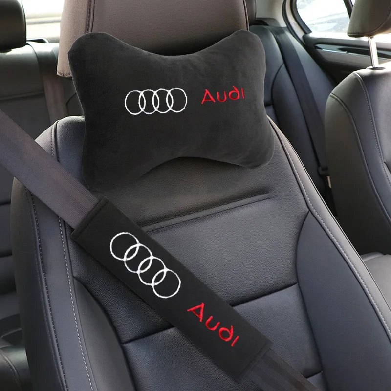 Car Auto Seat Head Neck Rest Cushion Headrest Pillow Pad For Audi A4 A3 A5 A6 TT A7 A8 Q2 Q3 Q5 Q7 Q8