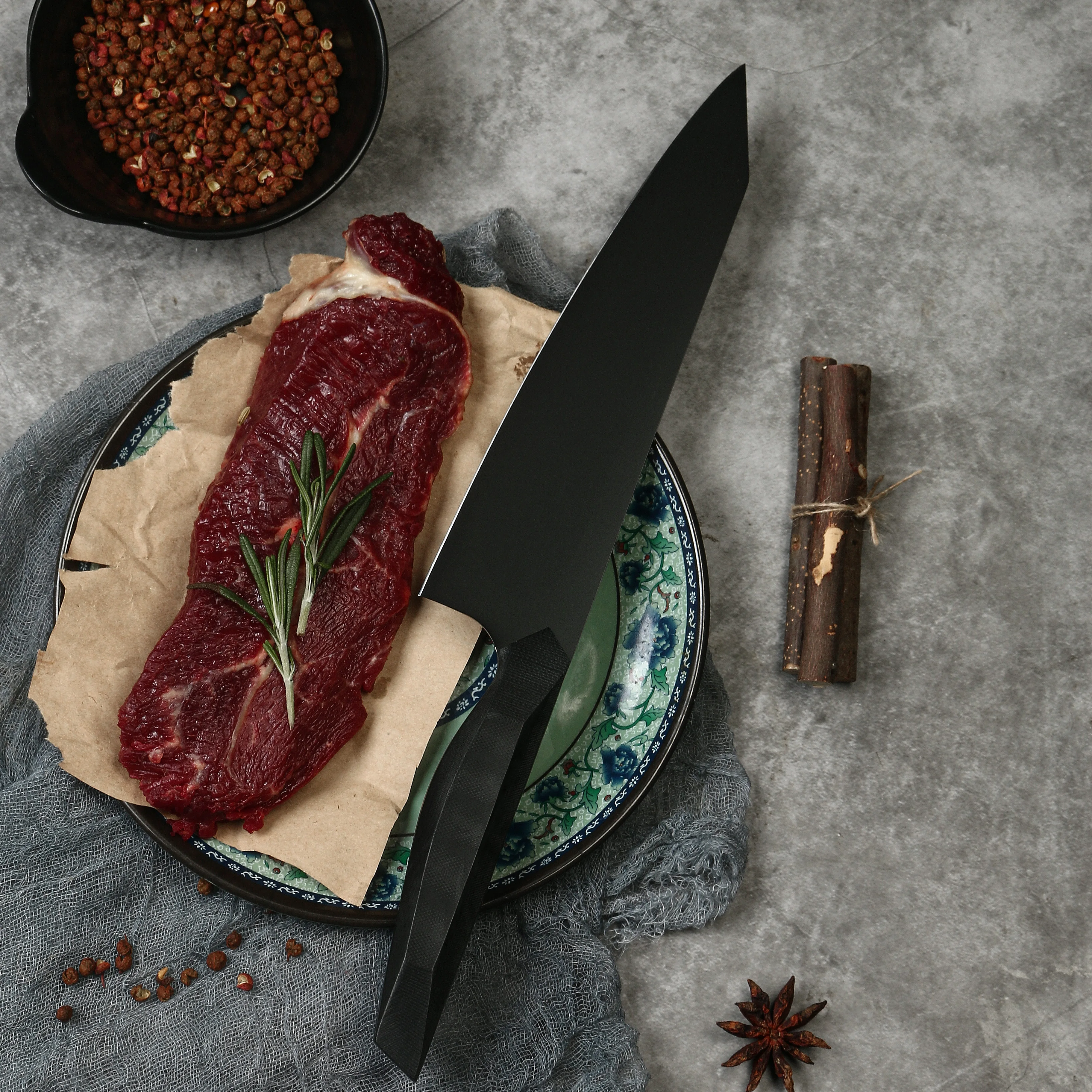 

Japanese Knife Damascus Steel kitchen knife High carbon steel chef knife Best Knife Amber