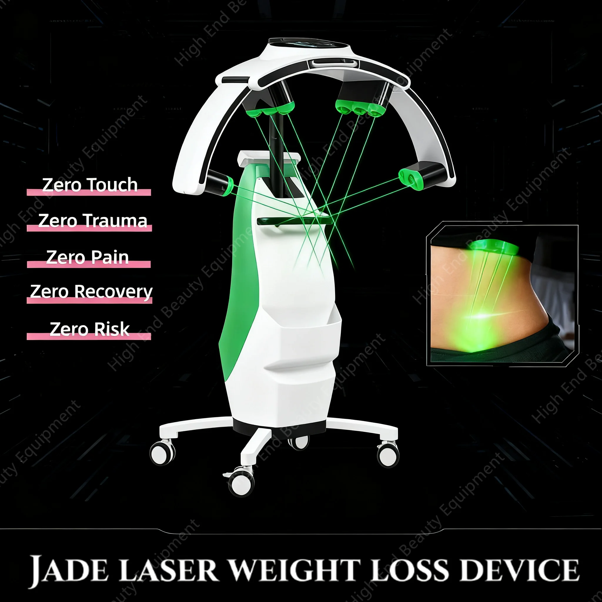 Epilator 10D Non-Invasive Maxlipo Master Therapy 532nm Green Light 635nm Red Light Lifting Fat Burning Weight Loss