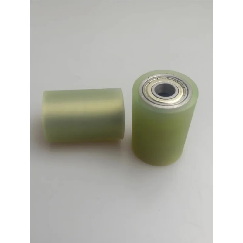 

Polyurethane Rubber Wheel, Unpowered Roller, Double-bearing Wear-resistant Custom Rubber Coated Roller