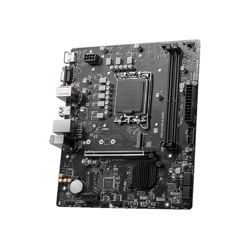 Scheda madre MSI PRO H610M-E DDR4, Micro-ATX - Supporta processori Intel Core di 14/13/12a generazione