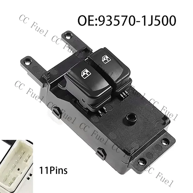C+Front Left Window Switch Power Master 93570-1J500 For Hyundai i800 I20 2007-2015