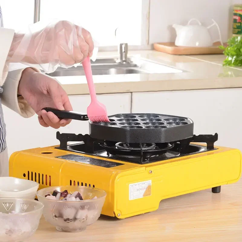 12 Holes Aluminum Alloy Takoyaki Pan Takoyaki Maker 18 Holes Chibi Maruko machine Baking Forms Mold Pan Octopus Baking Machine