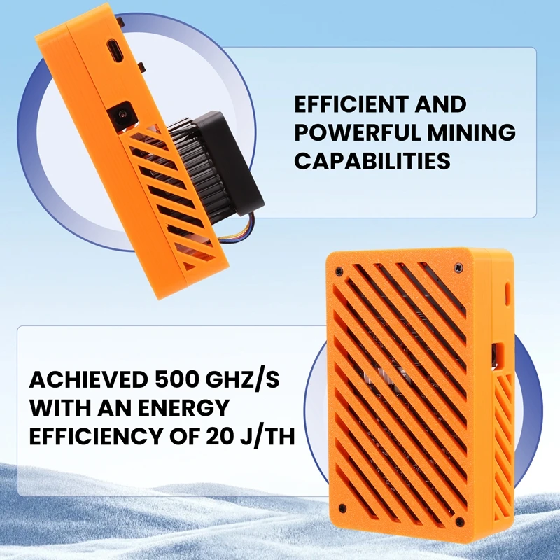 Nerdaxe Nerdminer Miner 500Gh/S BM1366 ASIC Chip Solo Lottery BTC Miner Bitaxe Lottery Mining Miner