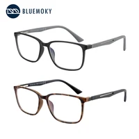 BLUEMOKY-Luz azul gafas de lectura para hombres mujeres, deporte cuadrado marco lectores antideslumbramiento gafas de ordenador gafas anti luz azul gafas presbicia