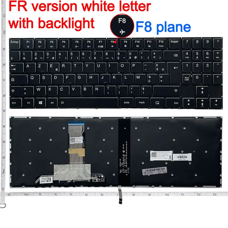 Klawiatura SP/FR/RU do Lenovo Legion Y7000 2018 2019 Y540-15/-15IRH Y545-15ICH Y730 Y740-14 Y530-15/Y530P/-15ICH/Y530-15ICH-1060