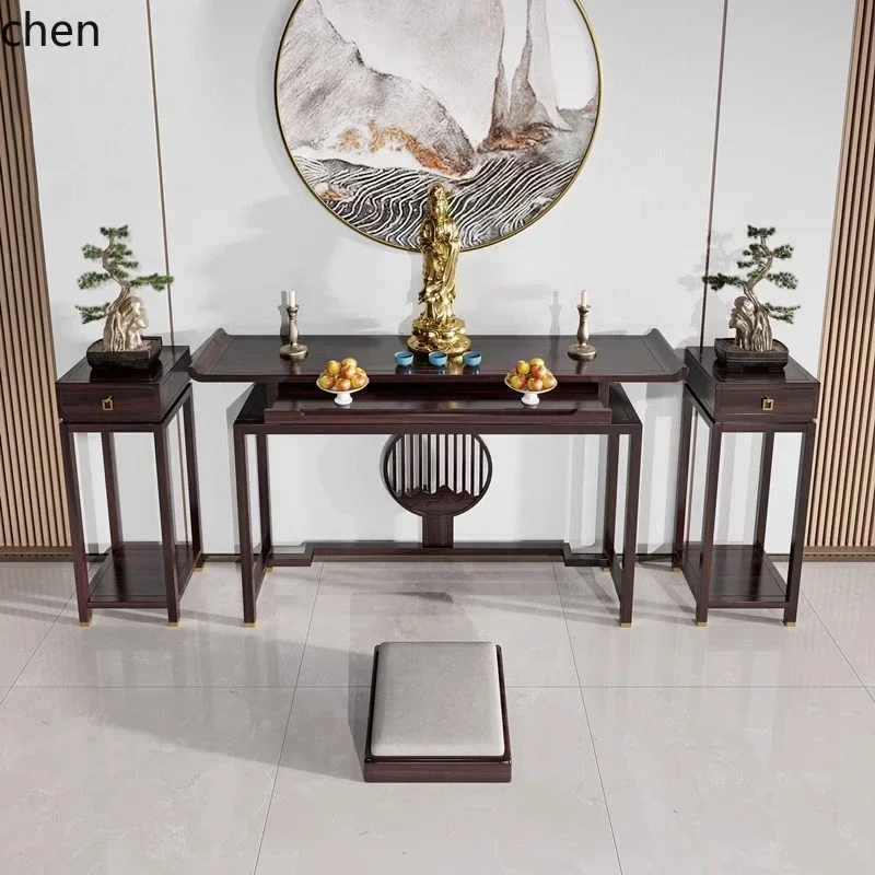 FG6.10 altar cabinet solid wood table incense table household God of Wealth Guanyin worship incense Shentai Xuanguantai