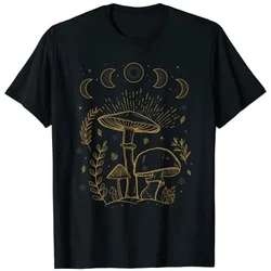 Goblincore Aesthetic Dark Academia Cottagecore Mushroom T-Shirt Grunge Style Graphic Tee Tops Women's Fashion Aesthetic Clothes