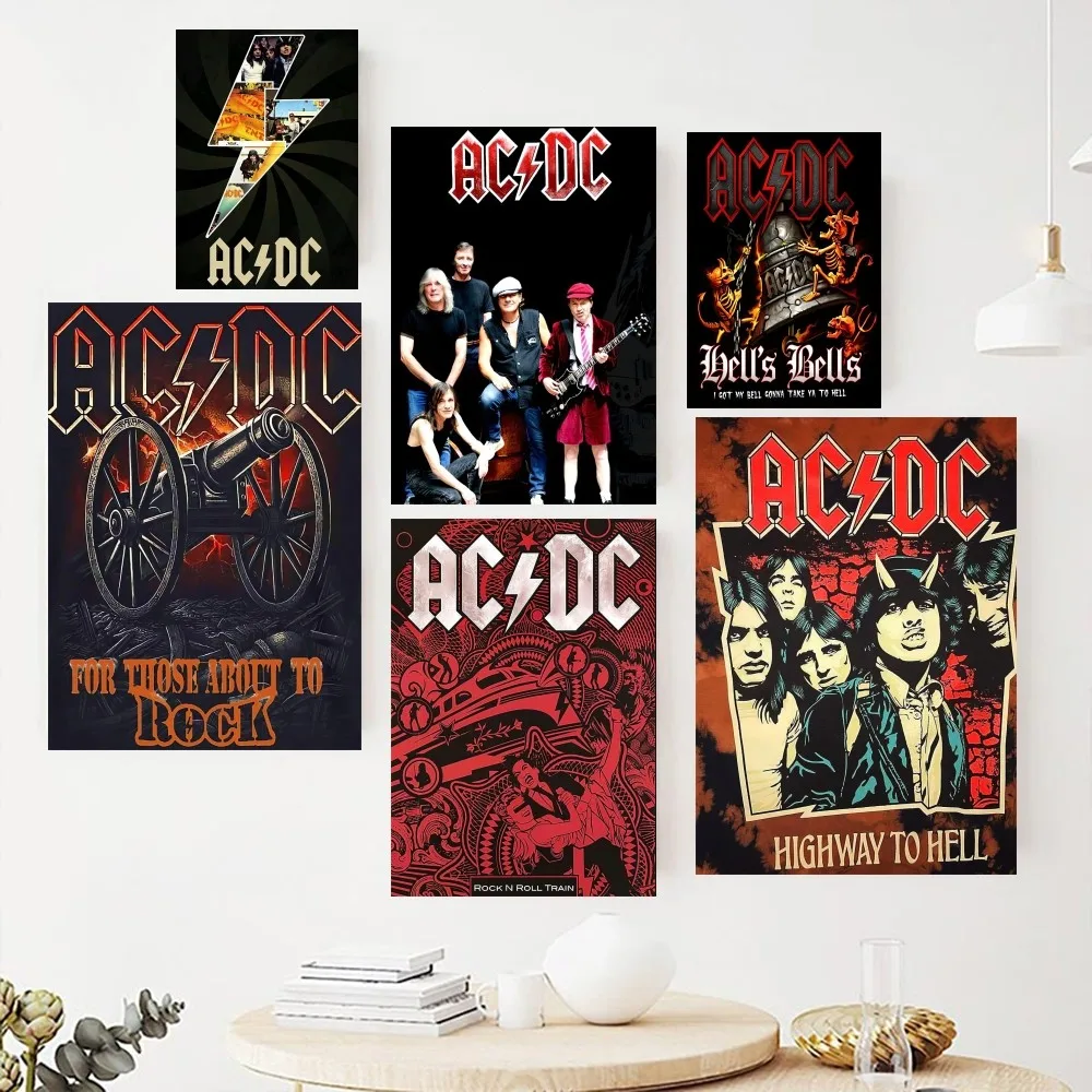 Rock Singer A-AC D-DC 벽면 포스터 스티커로 살아있는 라이브룸 인테리어 완성하기