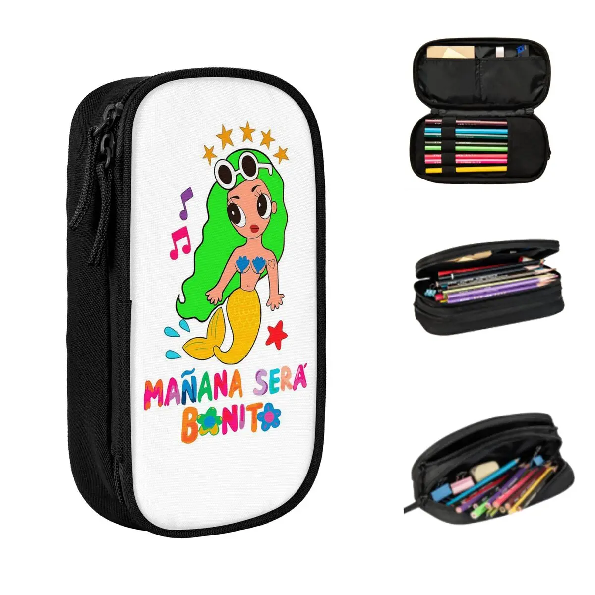 karol g manana sera bonito lapis cases grande capacidade pen bags pen box lapis bolsa para meninos e meninas estudantes papelaria escola 01