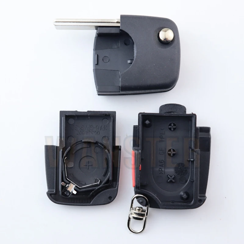 2/3/4 Botton Car Key Fob Case Shell Housing for Audi A3 A4 A6 A8 TT RS4 Quattro for Volkswagen for VW Bora Passat Seat for Skoda