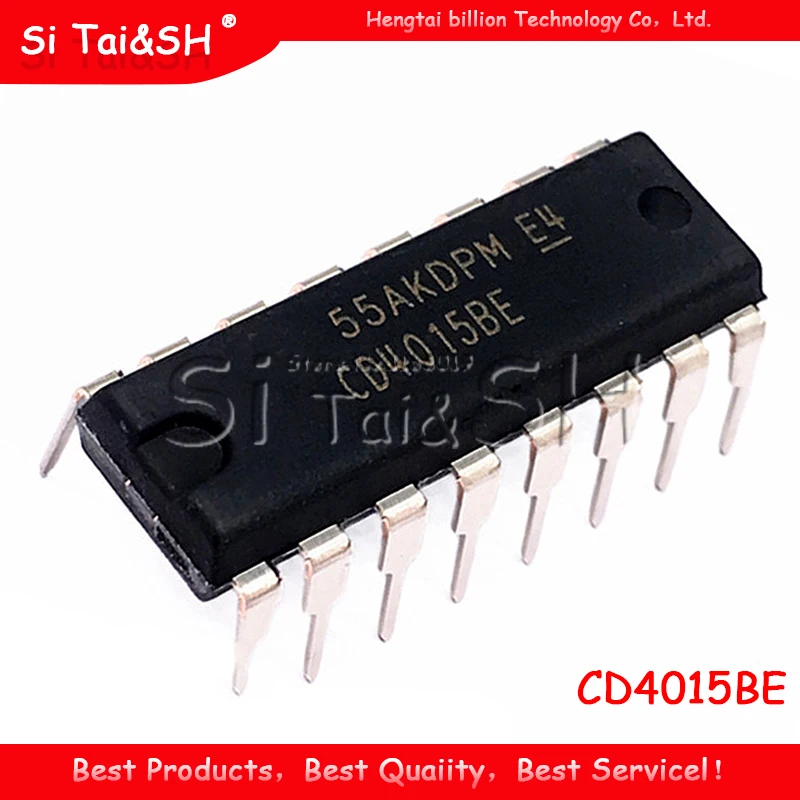 10 قطعة CD4015BE CD4015 4015BE غلاف مقاوم للماء