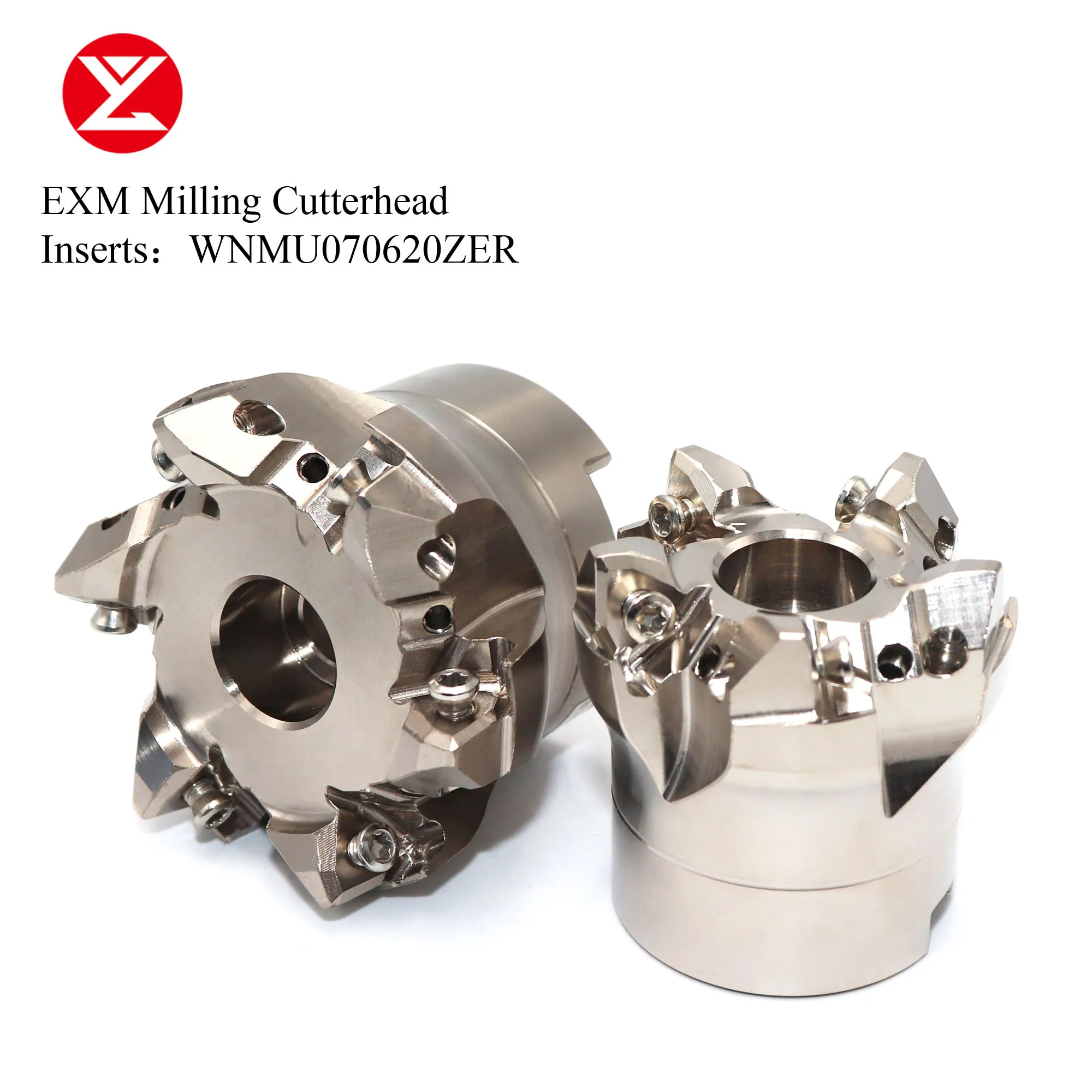 EXM Milling Cutter Head Fast Feed Surface Milling Cutter 50 63mm for WNMU070620ZER Inserts Milling Fast Feed Handle