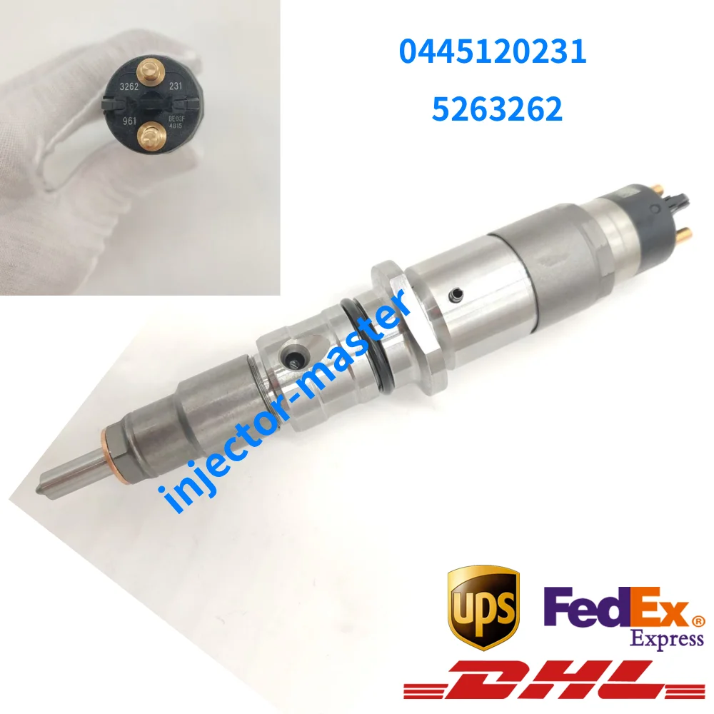 0445120231 5263262 6754-11-3011 Fuel Common Rail Injector for PC200-8 K/o-m/a--tsu Cu/m-m/i-/ns QSB6.7