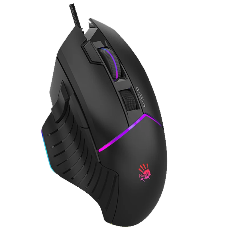 ماوس ألعاب A4tech BLoody W95MAX، 10 أزرار ماكرو، 12000 CPI، سرعة الإطار: 8000 إطارًا في الثانية، معدل التقرير 2000 هرتز، مستشعر Max BC3332-A