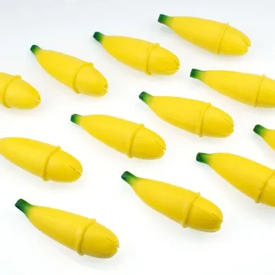 Banaan Grappige Grap Squeeze Speelgoed Langzaam Rijzende Bananen Met Blij Gezicht Kinderen Stress Reliever Decompressie Speelgoed Antistress Gag Cadeau