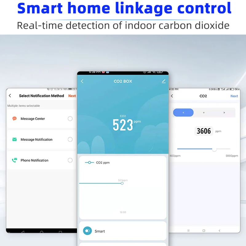 Imagem -04 - Tuya Smart Wifi Co2 Sensor Ndir Alta Precisão Home Linked Detector de Co2 Monitor de ar Household Smartlife App