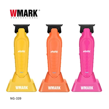 Tijeras de grabado WMARK NG-339, cortadora de pelo con Base de carga, cortadora de pelo para hombres, novedad de 2024