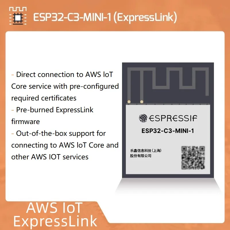 ESP32-C3-MINI-1 AWS IoT ExpressLink Module