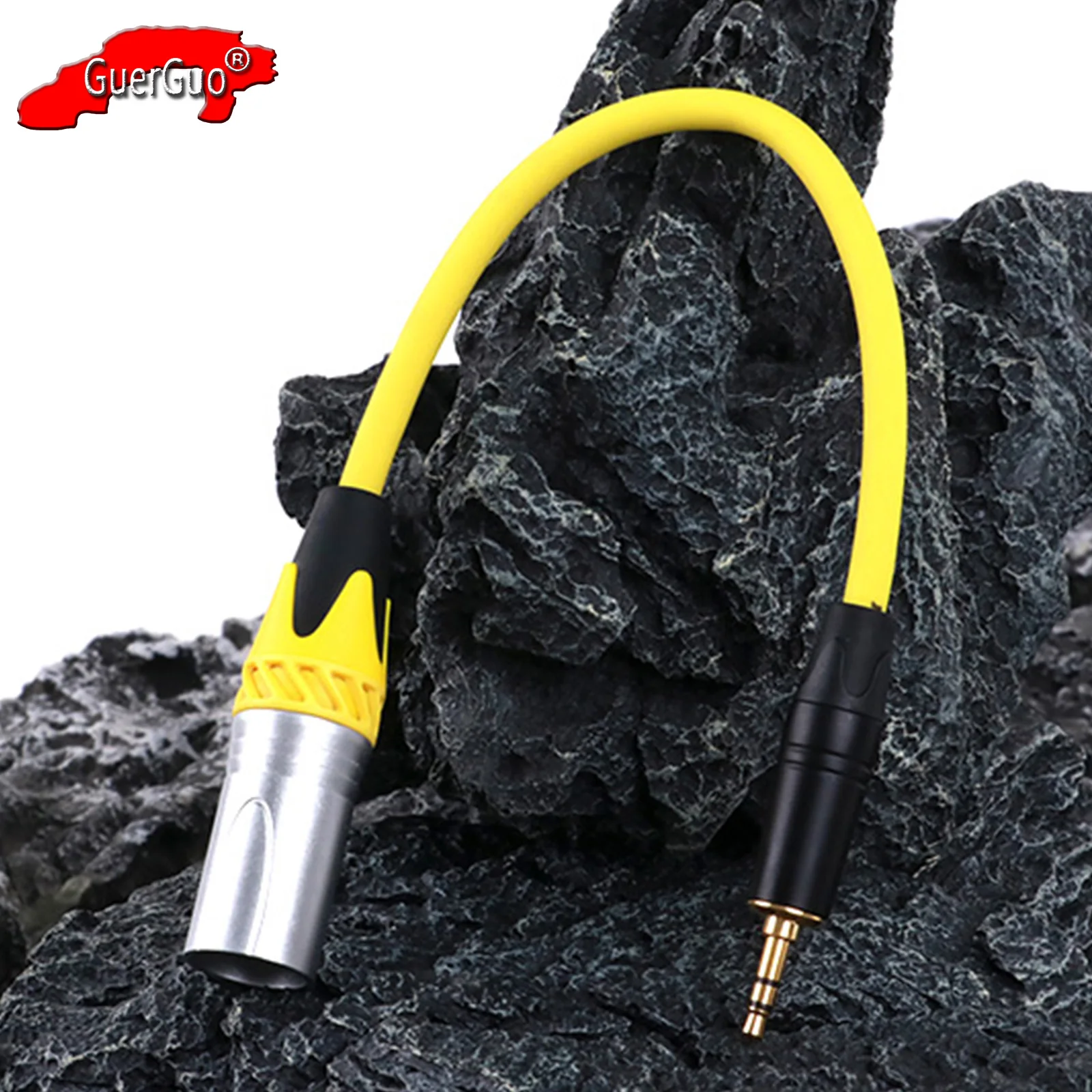 

XLR Cable,3.5mm 1/8 inch TRS Stereo Male Jack to 3Pin XLR Male Audio Adapter MIC Shielded Cord for Phone Laptop Speaker Mixer