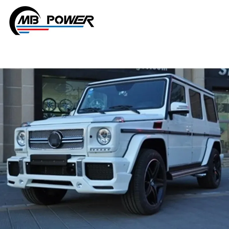 

G Wagon W463 G500 G63 G550 a Style Body Kit G CLASS W463 Front Bumper Side Mirror Headlights Cover Front Grille Over Fender
