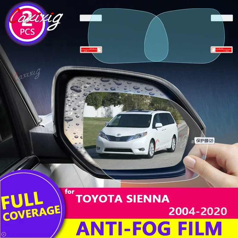 Full Cover Anti Fog Rainproof Film Rearview Mirror Protective Film Car Accessories For Toyota Sienna 2004~2019 XL20 XL30 20 30