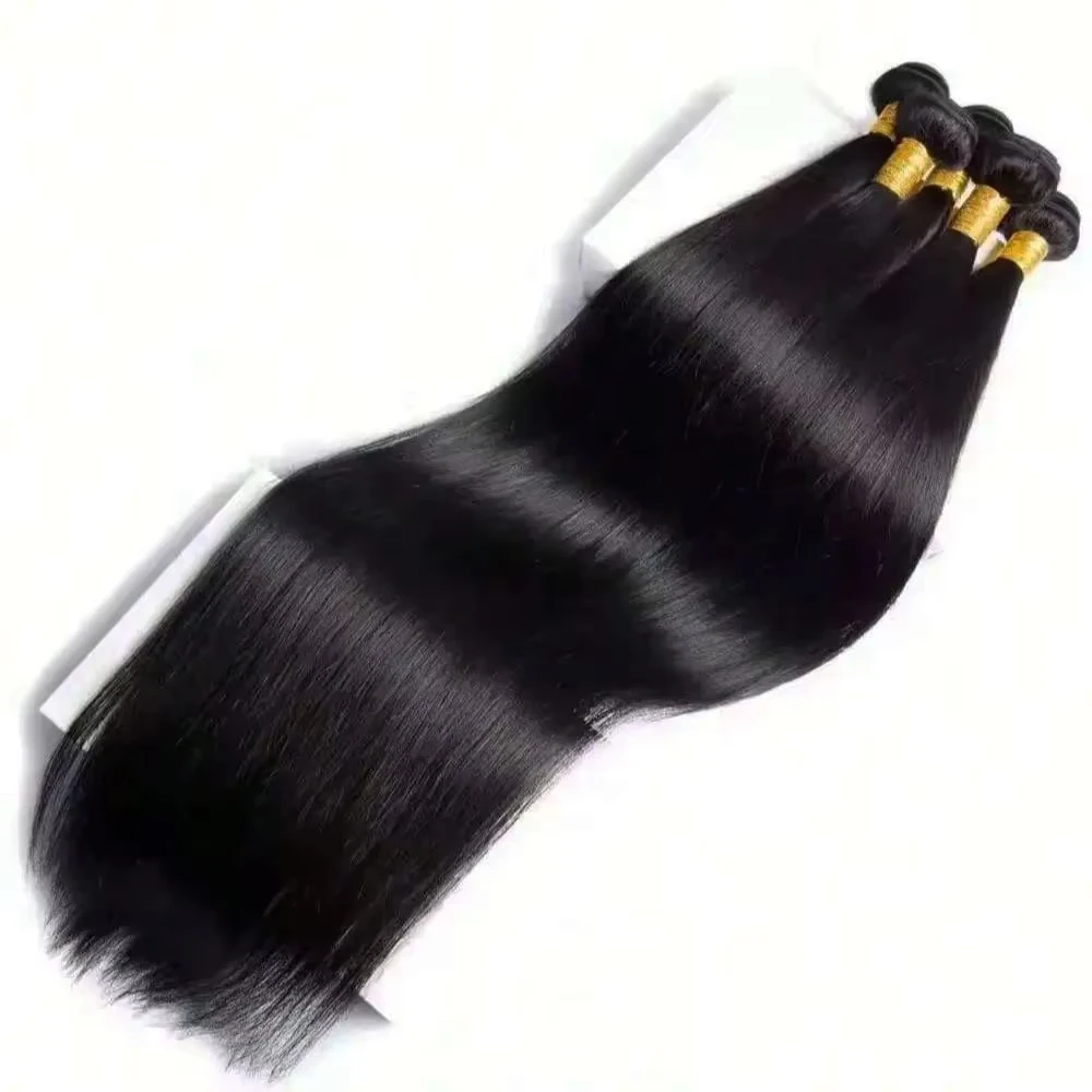 Raw Human Hair Bundles Straight Brazilian 3 4 Bundles 28 30 Inch Virgin Remy Hair Extensions For Women Sew In Quick Weave Bundle