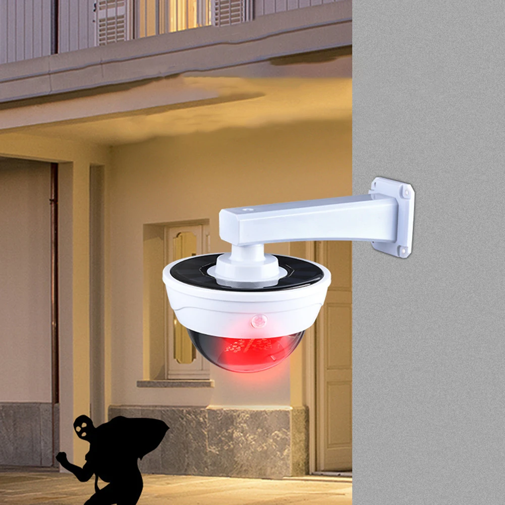 Luces solares para exteriores, cámara de seguridad falsa, impermeable, ahorro de energía, cámara falsa, Patio, jardín, Sensor de movimiento, lámpara de pared